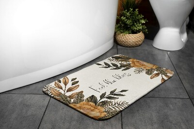 Tapis salle de bain Composition florale