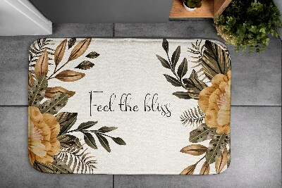 Tapis salle de bain Composition florale
