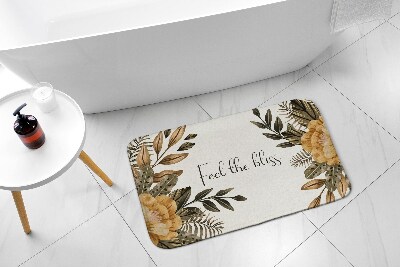 Tapis salle de bain Composition florale