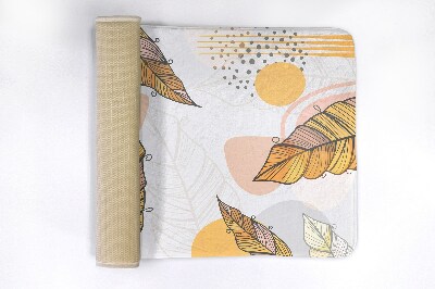 Tapis bain Feuilles jaunes