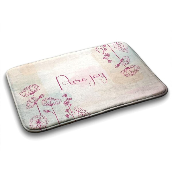 Tapis de bain Composition florale