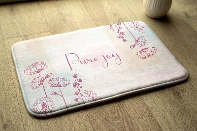 Tapis de bain Composition florale