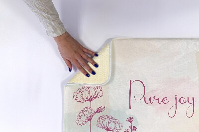 Tapis de bain Composition florale