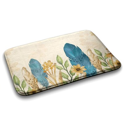 Tapis de salle de bain Plumes d'oiseaux