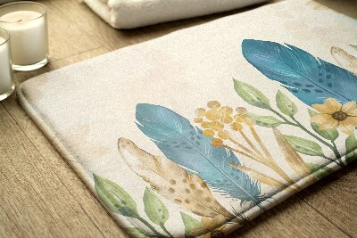 Tapis de salle de bain Plumes d'oiseaux