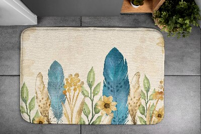 Tapis de salle de bain Plumes d'oiseaux