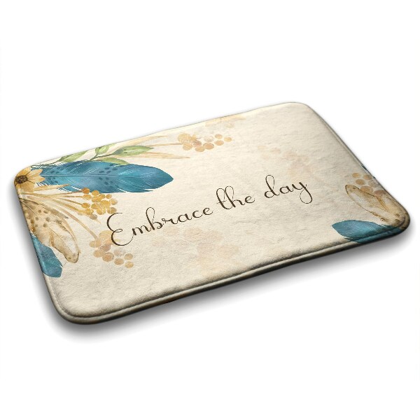 Tapis bain Fleurs et plumes