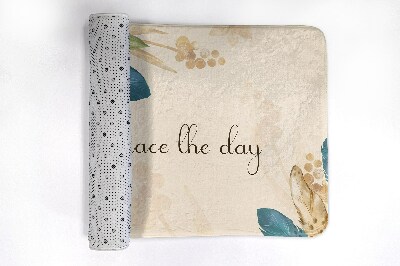 Tapis bain Fleurs et plumes