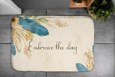 Tapis bain Fleurs et plumes