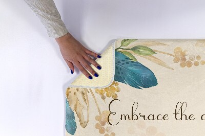 Tapis bain Fleurs et plumes