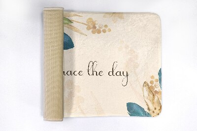 Tapis bain Fleurs et plumes