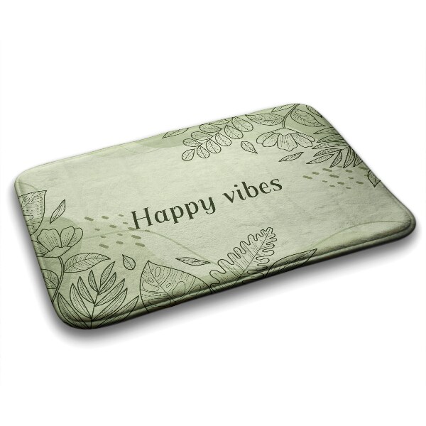 Tapis salle de bain Motif floral