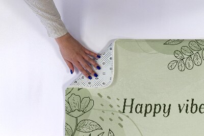 Tapis salle de bain Motif floral