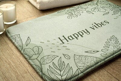 Tapis salle de bain Motif floral