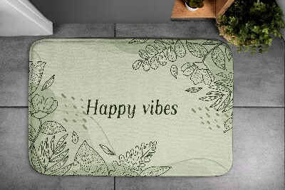Tapis salle de bain Motif floral