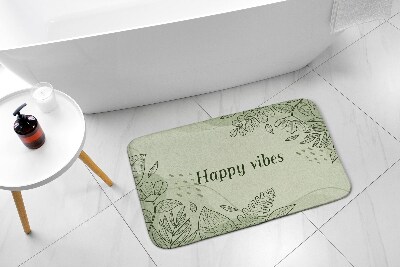 Tapis salle de bain Motif floral