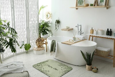 Tapis salle de bain Motif floral