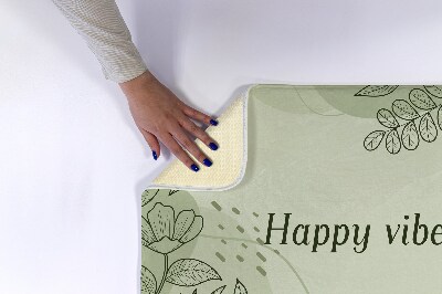 Tapis salle de bain Motif floral