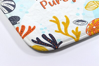 Tapis bain Coquillages