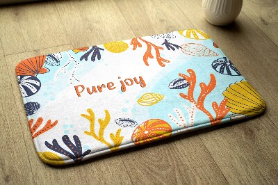Tapis bain Coquillages