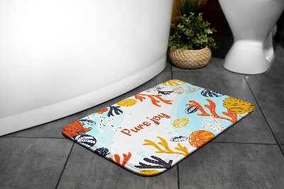 Tapis bain Coquillages