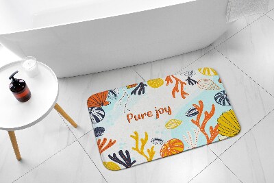 Tapis bain Coquillages