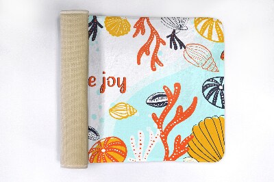 Tapis bain Coquillages