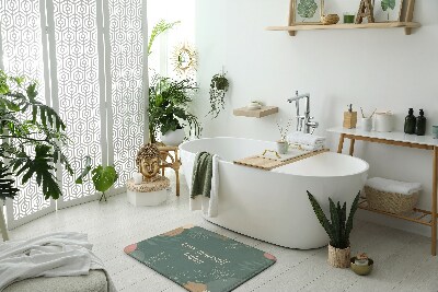 Tapis de bain Tapis de fleurs sauvages