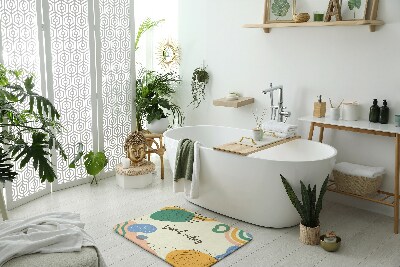 Tapis salle de bain Abstraction géométrique