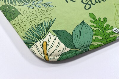 Tapis de bain Feuilles vertes