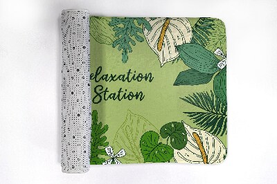Tapis de bain Feuilles vertes