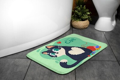 Tapis salle de bain Animaux chatons