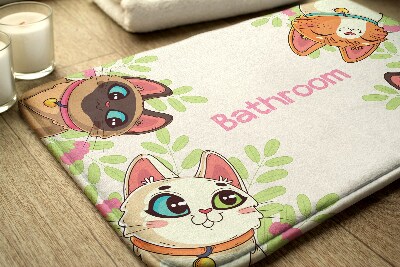 Tapis de salle de bain Chats