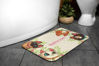 Tapis de salle de bain Chats