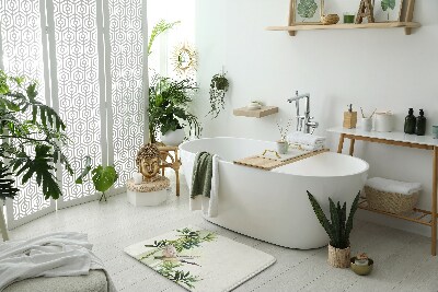 Tapis de bain Oiseau grue