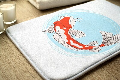 Tapis de salle de bain Carpe koï