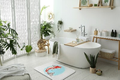 Tapis de salle de bain Carpe koï
