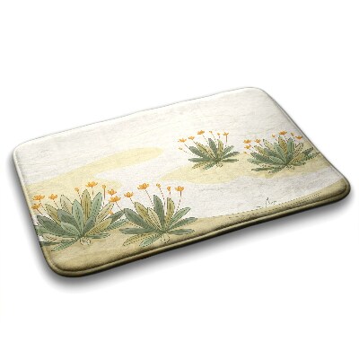 Tapis salle de bain Plantes fleurs