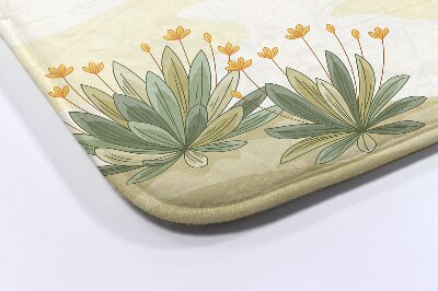 Tapis salle de bain Plantes fleurs