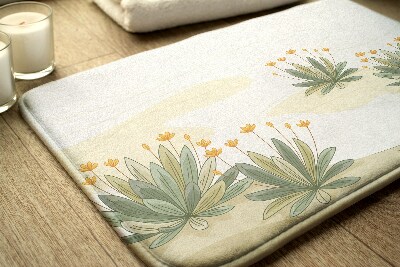 Tapis salle de bain Plantes fleurs