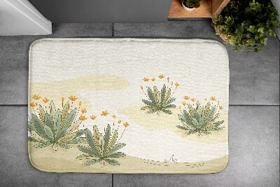 Tapis salle de bain Plantes fleurs