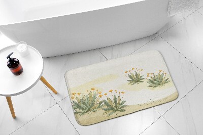 Tapis salle de bain Plantes fleurs
