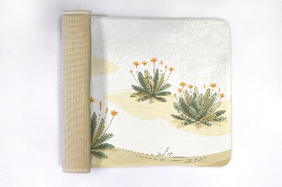 Tapis salle de bain Plantes fleurs