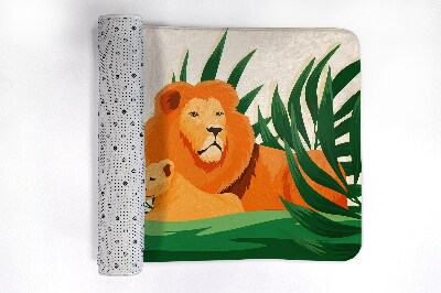 Tapis bain Lions chats