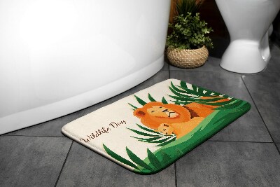 Tapis bain Lions chats
