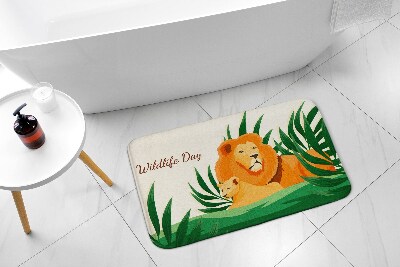 Tapis bain Lions chats
