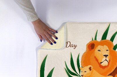 Tapis bain Lions chats