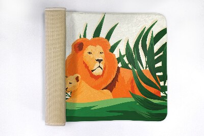 Tapis bain Lions chats