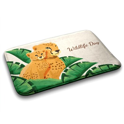 Tapis de bain Guépard d'afrique
