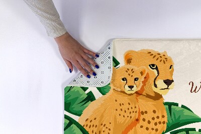 Tapis de bain Guépard d'afrique